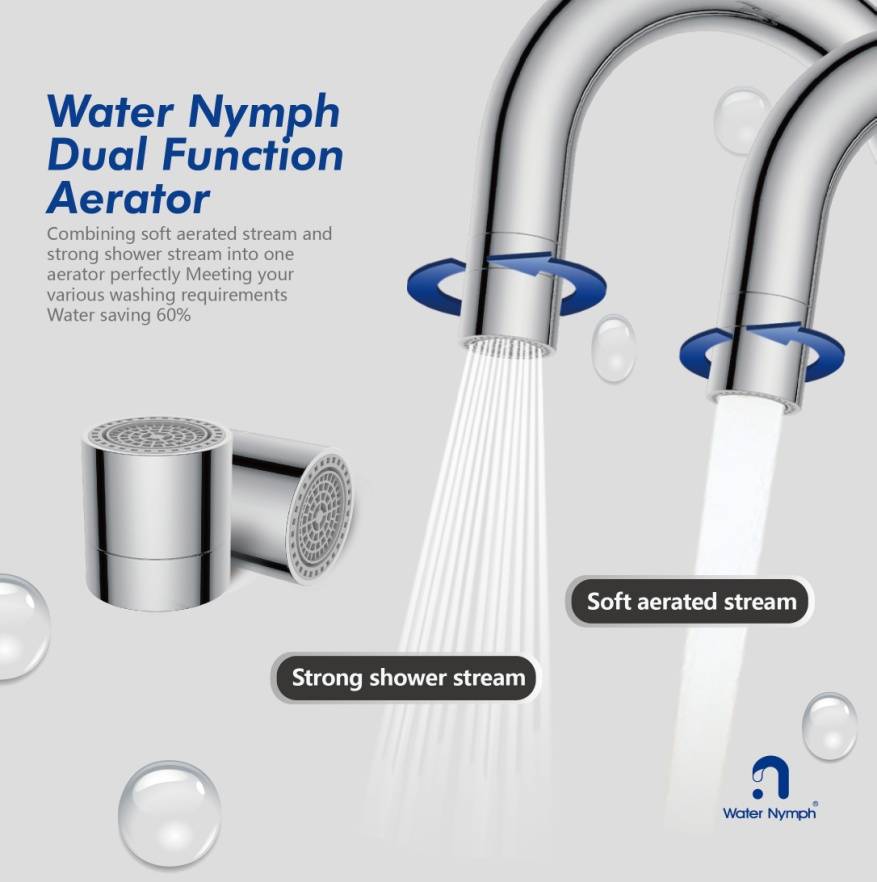 What is the advantage dual mode faucet aerator from Xiamen Water Nymph?